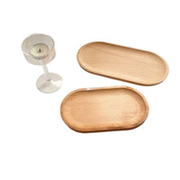 Japanese Style Wooden Oval Tray
