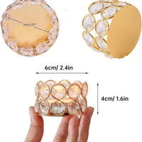 Crystal Candleholder Creative Iron Candle Cup Decor