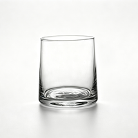Minimalist Clear Glass Cup – Crystal Style Tumbler for Hotel, Home & Bathroom Use