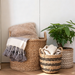 Japanese Style Woven Straw Storage Basket – Natural Organizer Basket for Home & Daily Storage