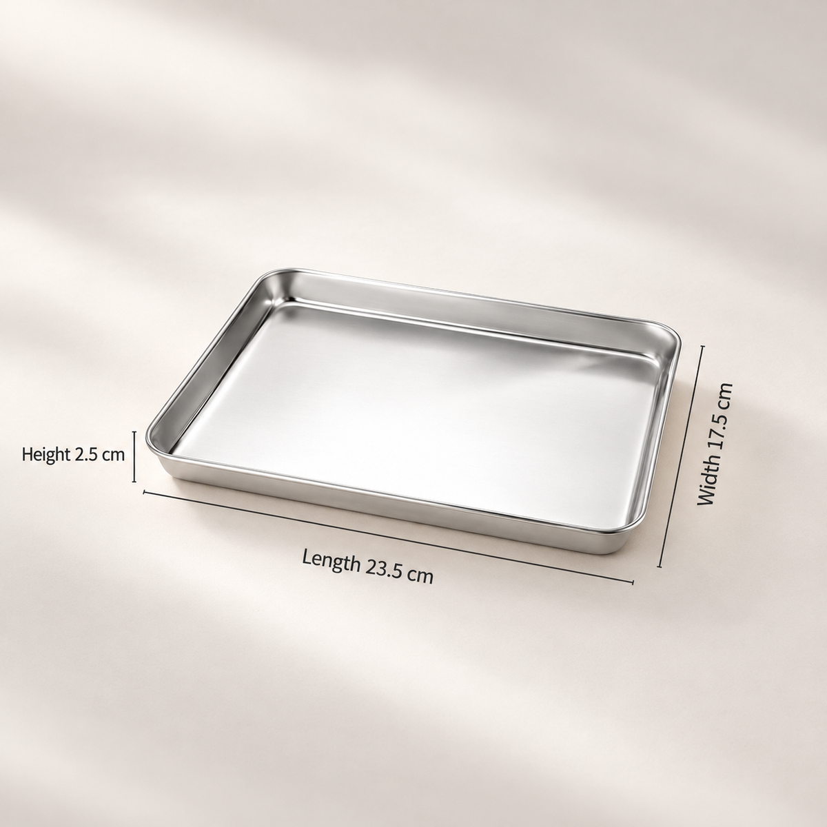 Flat Bottom Food Tray for Rice Noodle Rolls, Steaming and Food Serving