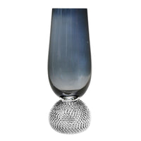 Gold Rim Crystal Goblet with Jewel Accent – Luxury Champagne, Wine & Dessert Glass