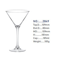 Decorative Stemmed Crystal Glass – Cocktail, Juice & Champagne Goblet