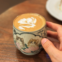 Whiskers & Meetings Artisan Coffee Cup