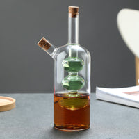 Borosilicate Glass Oil & Vinegar Dispenser – Fine Spout Seasoning Bottle