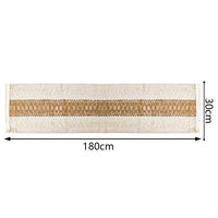 Christmas Striped Table Runner Woven Holiday Table Decor