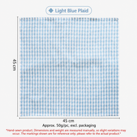 Check Cotton Napkin, Square Table Linen Placemat & Dinner Napkin