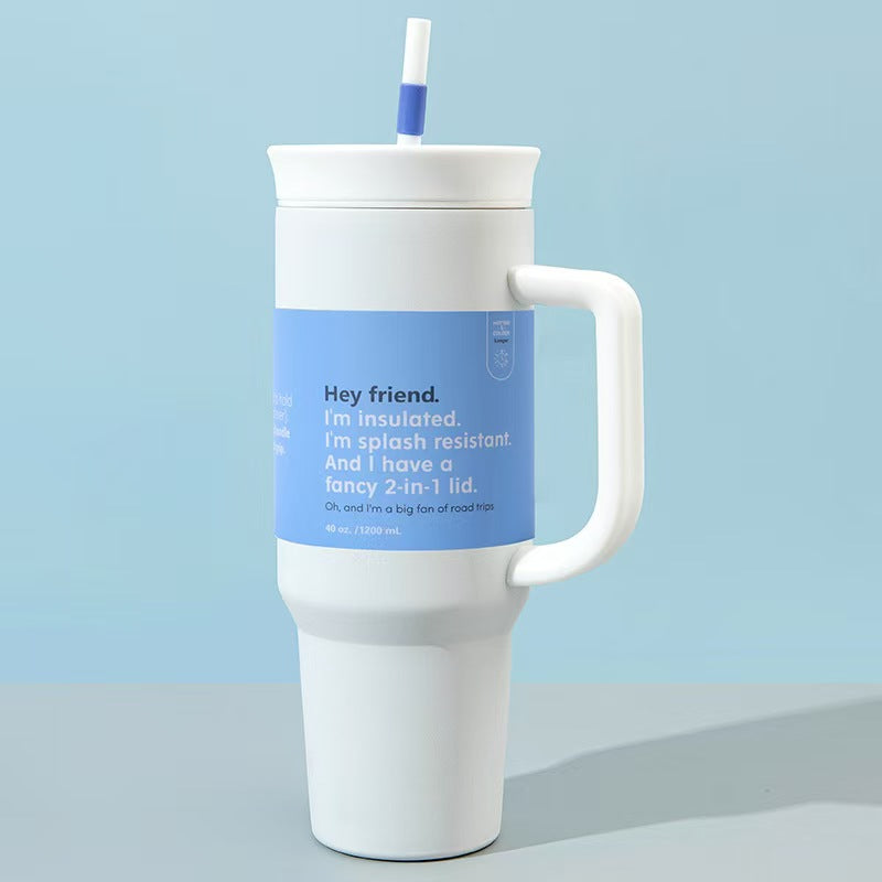 40oz Insulated Tumbler with Straw