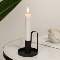 Handheld Single Head Candleholder Craft Decor, Iron Art