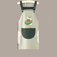 Fruit Print Waterproof PVC Kitchen Apron