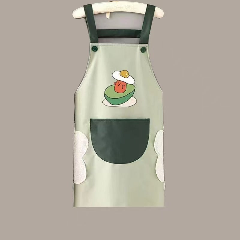 Fruit Print Waterproof PVC Kitchen Apron