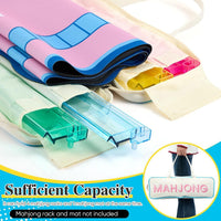 Mahjong Tile Storage Bag – Oxford Fabric Portable Game Set Organizer with Tassel Design