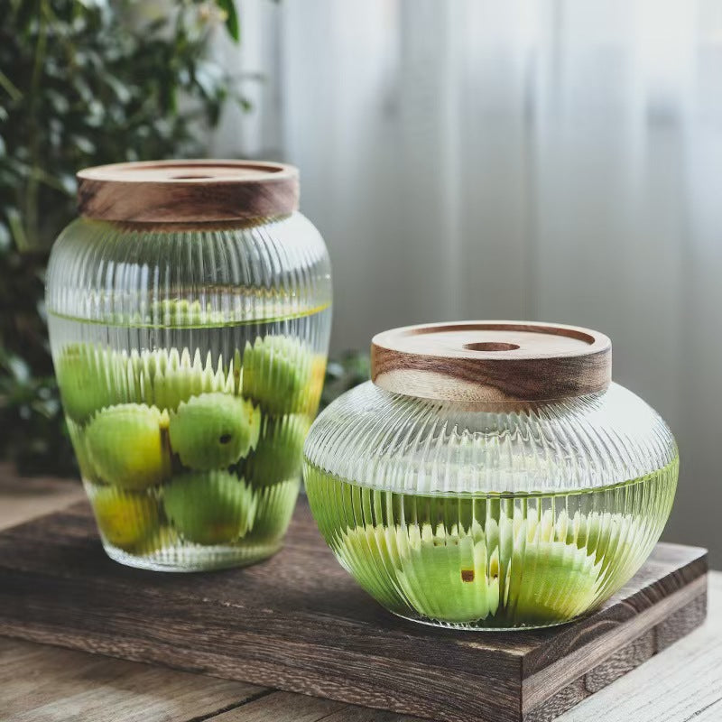 Large Glass Airtight Storage Jar for Food and Infusion