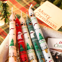 25cm Christmas Taper Candles – Set of 2