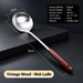 Stainless Steel Wok Spatula or Ladle with Wooden Handle