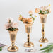 Iron Candleholder Flower Vase Container Metal Decor, Heavy Duty Exquisite Ornament
