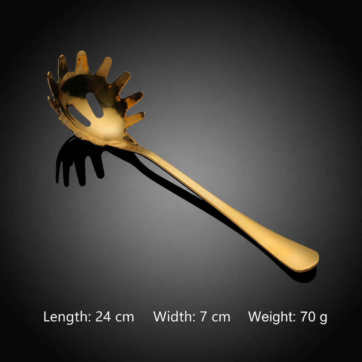 Stainless Steel Pasta Server Spoon – Elegant Spaghetti Serving Utensil for Kitchen, Restaurant & Dining Table