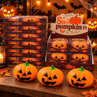 Jumbo 15 cm Pumpkin Squishy TPR Toys 4 Pieces per Box