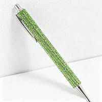 Bling Bling Rhinestone Retractable Ballpoint Pen – Luxury Metal Gift Pen for Office, School & Wedding