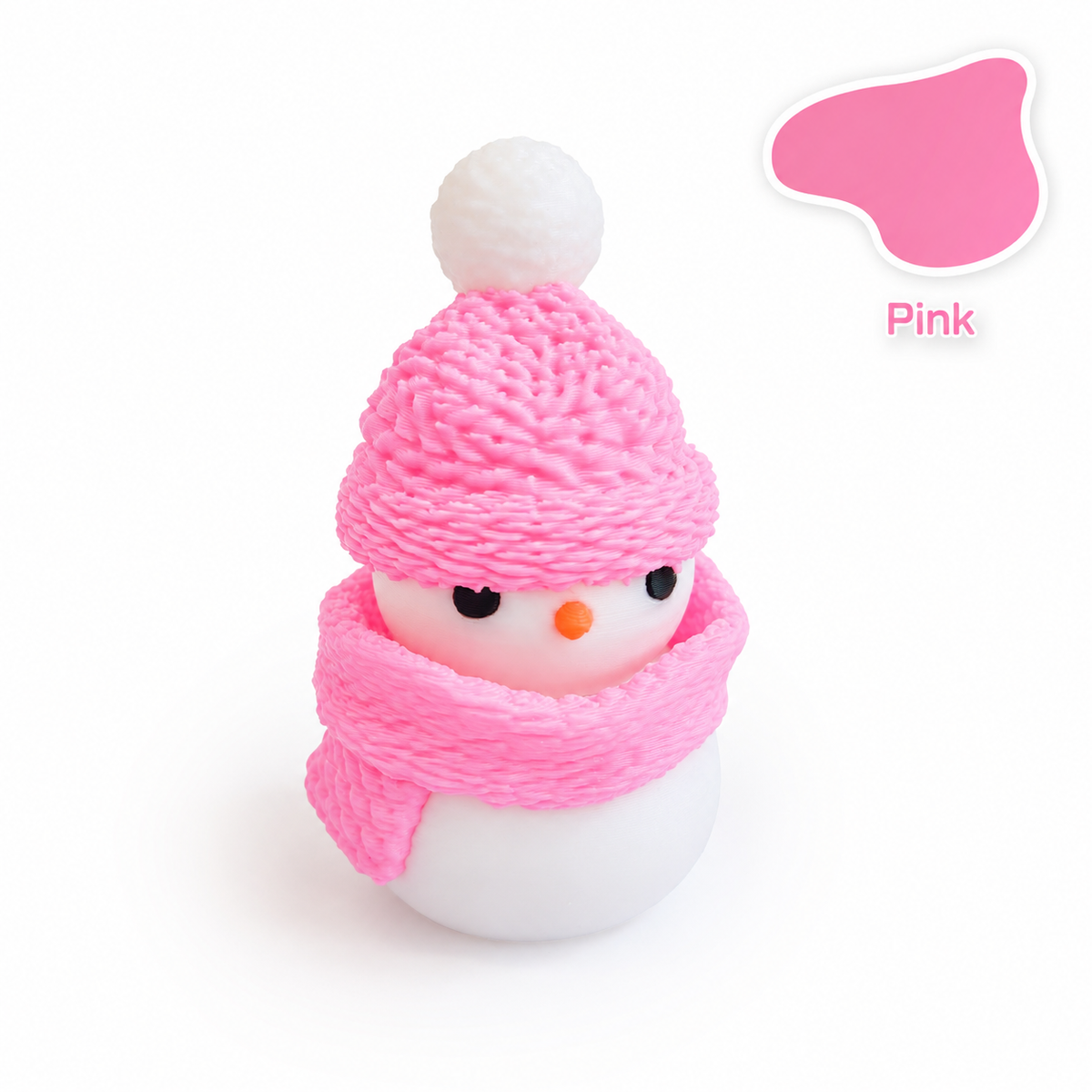Christmas Snowman TPR Squishy Push Button Stress Relief Fidget Toy
