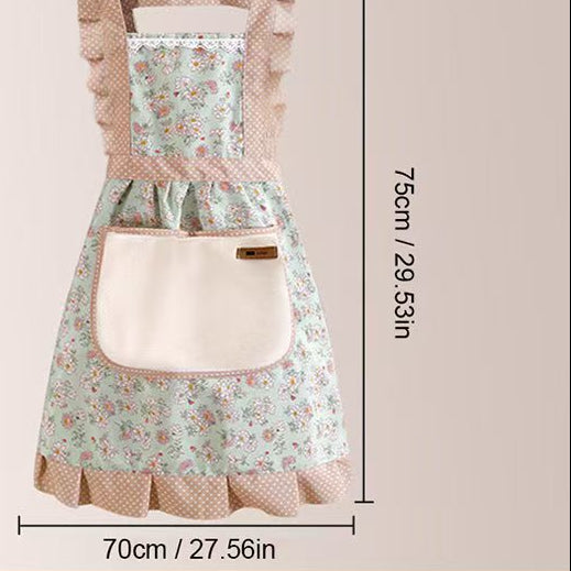 Floral Princess Cotton Kitchen Apron