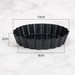 Round Fluted Tart Pan with Removable Bottom – Cake, Quiche