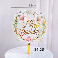 Printed Acrylic Cake Topper Party Decoration