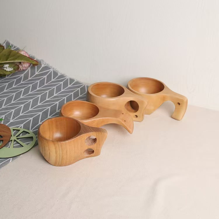 Wooden Finnish Kuksa Cup Bamboo Drinking Mug