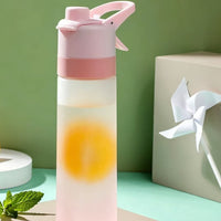 650ml Tritan Spray Water Bottle Outdoor Sports Mist Hydration Cup Portable Summer Cooling Bottle Fitness Travel Drinkware