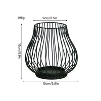 Pumpkin Candleholder Decor, Iron Craft Home Decoration