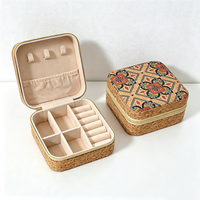 Patterned Travel Jewelry Case – Stackable Organizer for Necklaces & Accessories