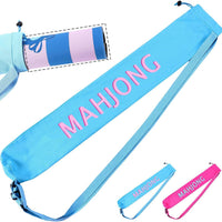 Large Mahjong Set Travel Bag – Portable Storage Case with Shoulder Strap for Game Night & Outdoor Use