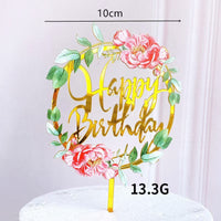 Printed Acrylic Cake Topper Party Decoration