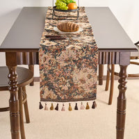 Boho Tassel Table Runner Ethnic Decorative Table Cover