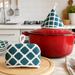 Padded Pot Handle Cover, Fabric Lid Holder for Dutch Ovens & Casserole Pots