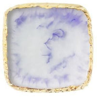 Gold Rim Agate Resin Palette – Nail Art Mixing and Display Board