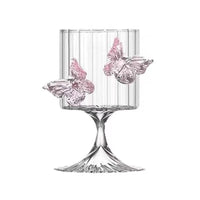Butterfly Ribbed High Borosilicate Wine Glass
