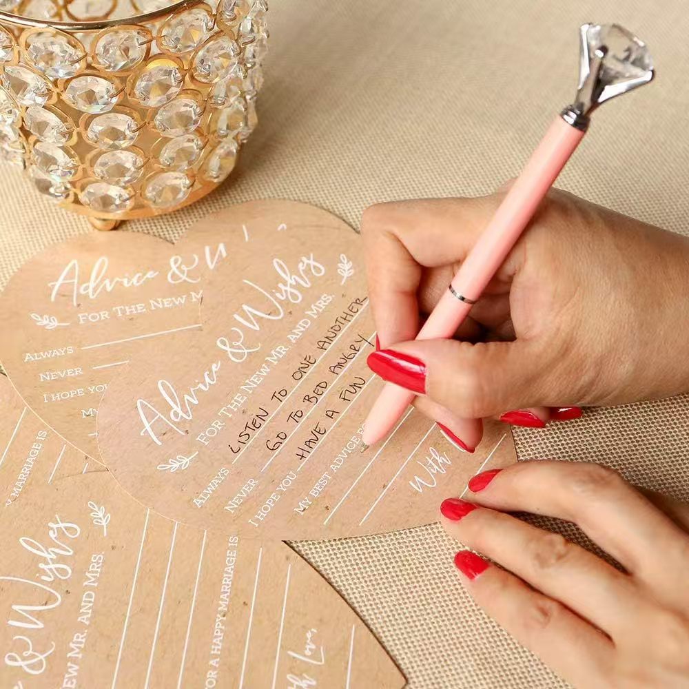 Kraft Heart Card Wedding Party Message Card