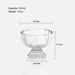 Vintage Glass Dessert Cup – Ice Cream Sundae Milkshake Bowl