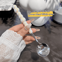 Decorative Stainless Steel Spoon – Beaded Bubble Handle Serving Spoon