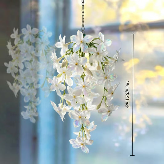 Floral Acrylic Suncatcher Window Hanging – Colorful Flower Decoration for Home Window, Garden & Room Decor