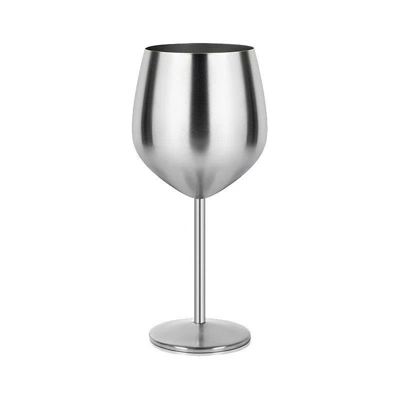 500ml Stainless Steel Wine Glass with Stem