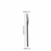 Stainless Steel Mini Dessert Fork Elegant Fruit Fork Cocktail Fork