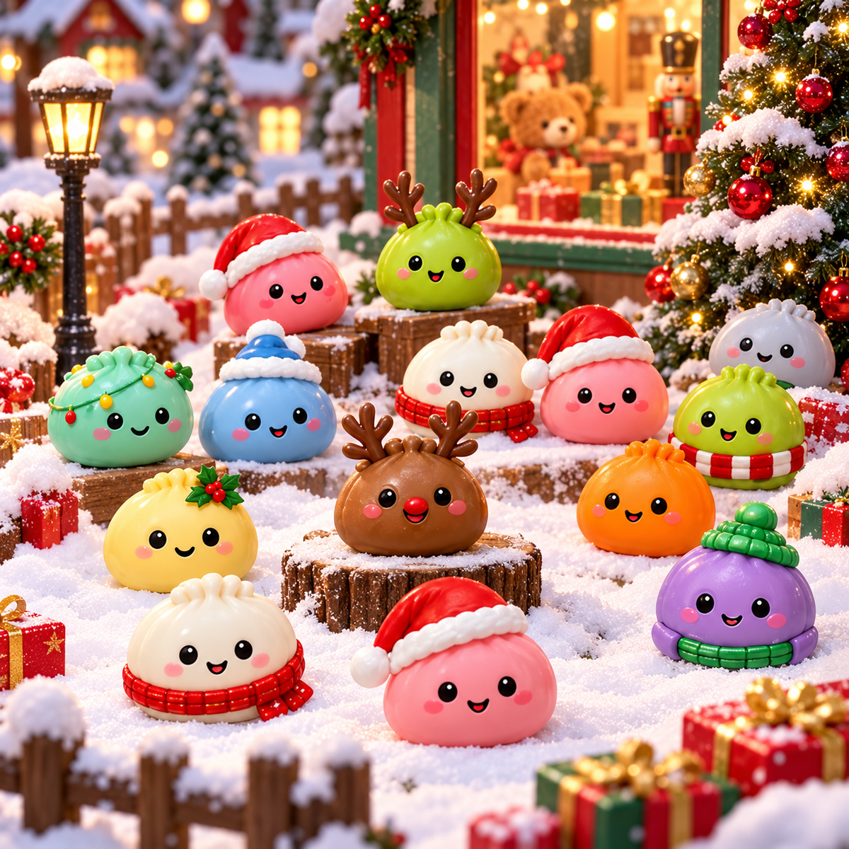 Christmas Advent Calendar – 24-Day Mystery Squishy Toy Countdown Calendar