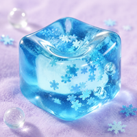 Snowflake Crystal TPR Squeeze Toy – Cute Ice Cube Stress Relief Fidget Toy