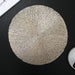 Gold Foil PVC Placemat Round Heat Resistant Table Mat