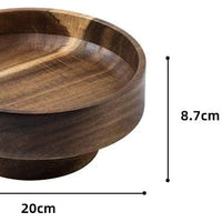 Acacia Wood Bowl Natural Wooden Fruit Bowl