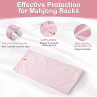Velvet Mahjong Rack Storage Bag – Soft Drawstring Carrying Pouch for Mahjong Tiles, Game Accessories & Travel Storage