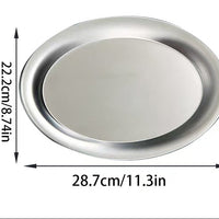 Stainless Steel Oval Serving Tray