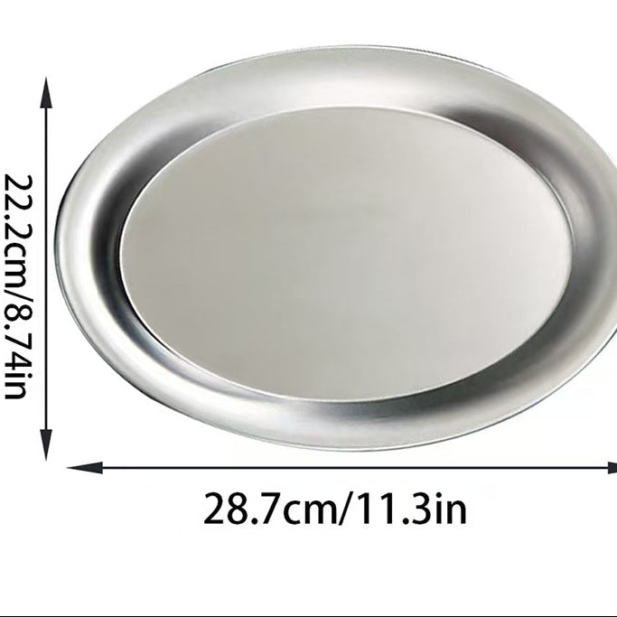 Stainless Steel Oval Serving Tray